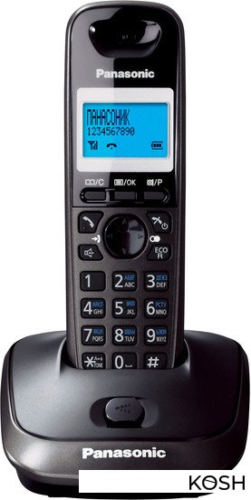 

Радиотелефон Dect Panasonic KX-TG2511RUT (тёмно-серый)