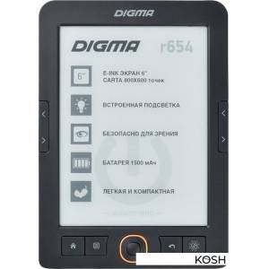 Электронная книга Digma R654 (черная)