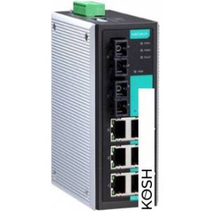 Коммутатор Moxa EDS-308-SS-SC-T (6 портов, 100Mbps)