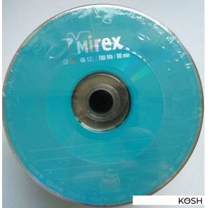 Диск CD-RW Mirex 700Mb 12x (на шпинделе, 50шт)(UL121002A8T)
