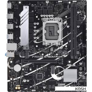 Материнская плата ASUS Prime B760M-R D4 (Intel B760)(mATX, Socket LGA1700)