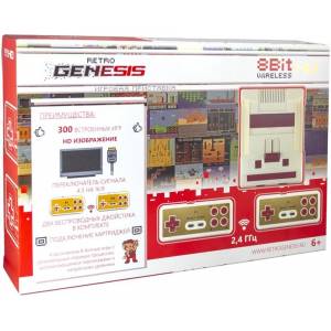 Игровая приставка Retro Genesis 8 Bit HD Wireless (300 игр)
