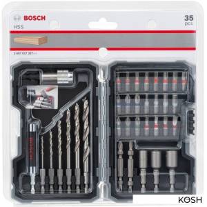 Набор принадлежностей Bosch (2607017328) (35 предметов)