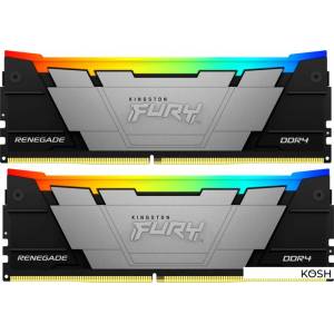 Оперативная память DDR4-3200 64GB (2x32GB) Kingston FURY Renegade RGB (KF432C16RB2AK2/64)