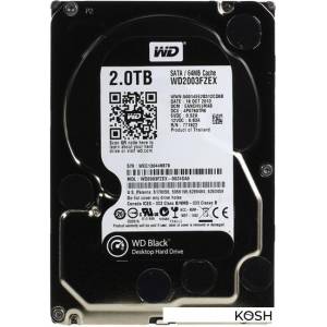 Жесткий диск Western Digital Caviar Black 2000Gb (WD2003FZEX)