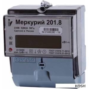 Счетчик электронный Меркурий 201.8