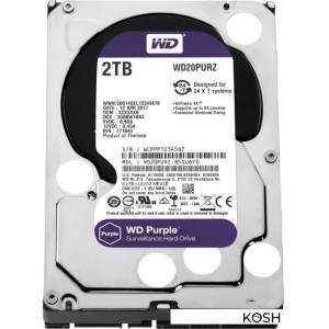 Жесткий диск Western Digital Purple 2000Gb (WD20PURZ)