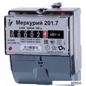 Счетчик электронный Меркурий 201.7