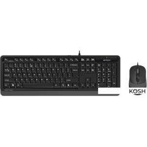 Комплект (клавиатура+мышь) A4Tech Fstyler F1010 (USB, черно-серый)