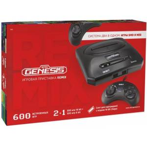 Игровая приставка Retro Genesis Remix (8+16Bit) (600 игр) (ConSkDn91)