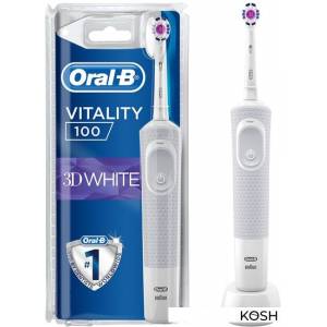 Электрическая зубная щетка Braun Oral-B Vitality 100 3D White (D100.413.1) белая