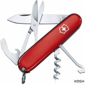 Складной нож Victorinox Compact (1.3405)(91мм, красный)