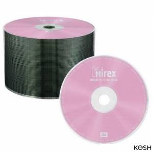 Диск DVD+RW Mirex 4.7GB 4x (в плёнке, 50шт)(UL130022A4T)