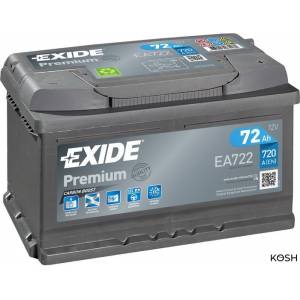 Автомобильный аккумулятор Exide Premium EA722 (72 Ач)