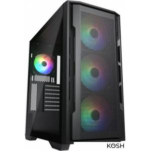 Корпус Cougar Uniface X RGB (окно, чёрный, без БП)