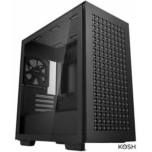 Корпус DeepCool CH370 (R-CH370-BKNAM1-G-1)(черный, без БП, с окном)