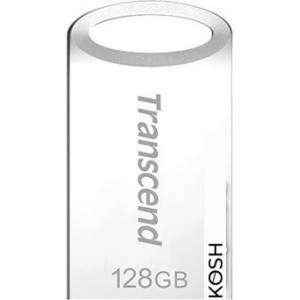 Флеш-карта USB Transcend JetFlash 710 128Gb (TS128GJF710S) серебристая