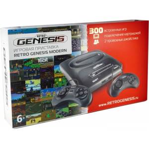 Игровая приставка Retro Genesis Modern + 300 игр + 2 джойстика (ConSkDn92)