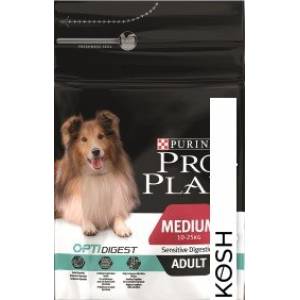 Корм для собак Pro Plan Adult Medium Sensitive Digestion с ягненком (14кг)