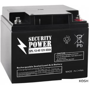 АКБ для ИБП Security Power SPL 12-40 (12V-40Ah)